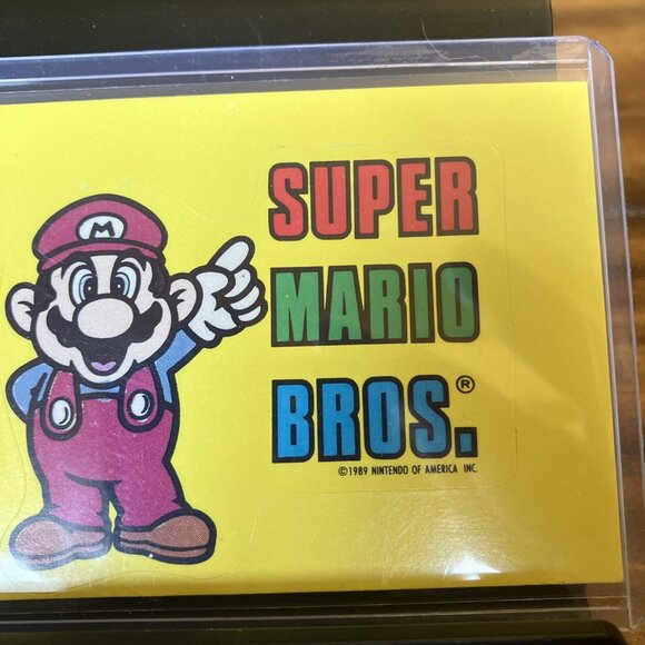 1989 Topps Nintendo Game Packs Super Mario Bros Sticker #11 - Picture 3 of 7
